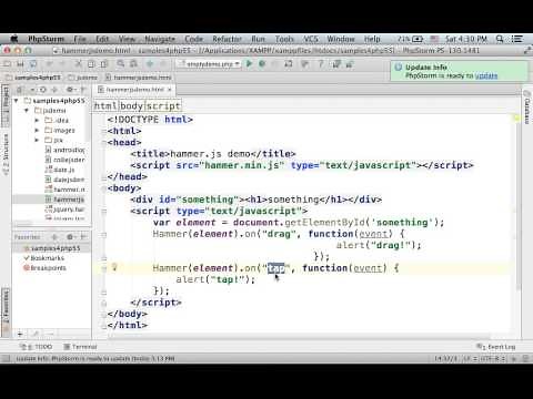 Hammer.js Simple Demo