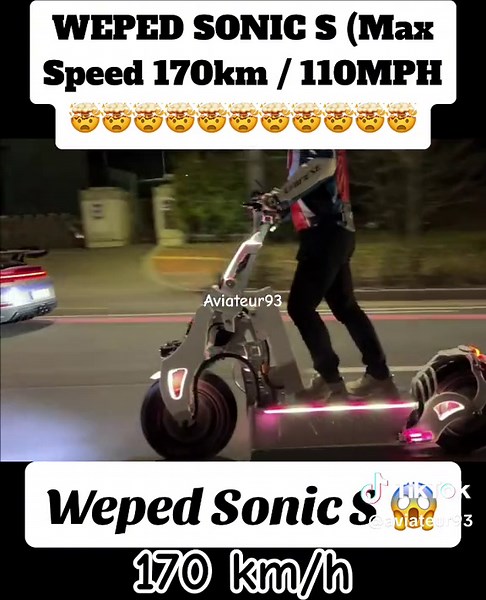 Découvrez la nouvelle trottinette électrique Weped Sonic S!