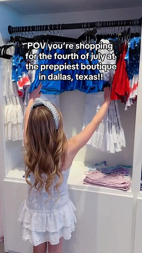 the preppiest fits for the fourth!! ❤️💙 #preppyaesthetic #preppy #fourthofjuly #july4th #dallas #shopwithme #shopping #boutique #63 | Dear Hannah Prep