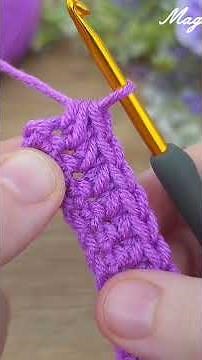 Easy Crochet Stitch Tutorial | Beautiful Two Color Repeating Pattern #crochet