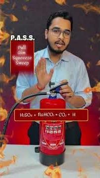 How to Use a Fire Extinguisher in 1 Minute! 🔥 (The P.A.S.S. Trick)#shorts #competitiveexams