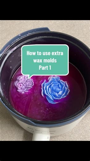How to use extra wax molds - Part 1 #candles #candletok #candlemaking #waxmelts #candle
