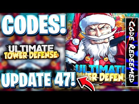 ☃️*CHRISTMAS* ALL NEW CHRISTMAS UPDATE 47 CODES FOR ULTIMATE TD! ROBLOX ULTIMATE TOWER DEFENSE CODES
