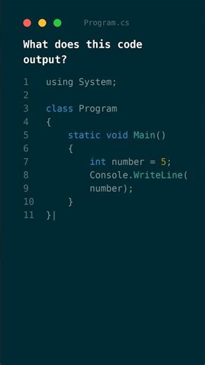 C# Tutorial: Variable Declaration 🤔 🔥 #c# #coding #viral