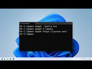Terminal Command to Open Anything in Windows: Start!