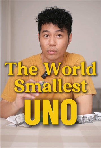 World’s Cheapest UNO, and also the Smallest #boardgame #boardgameindonesia #uno #worldssmallestuno