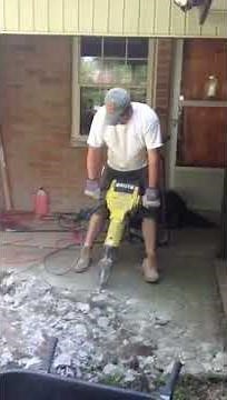 Using a Jack Hammer