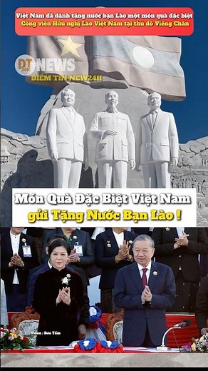 Special Gift from Vietnam to Laos to Celebrate National Day #laos #vietnam #hanhphuc