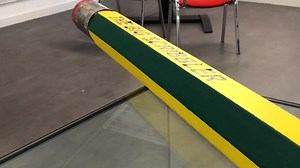 The 'big scribbler' is big, but not as big as the worlds largest coloured pencil! Come and see both at the Derwent Pencil Museum! | Derwent Pencil Museum