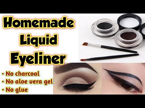 Homemade Liquid Eyeliner | How to make Eyeliner at home | Diy eyeliner | How to make liquid eyeliner