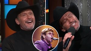 Tim McGraw sings incredible impromptu cover of Elton John's 'Tiny Dancer' on live TV - video