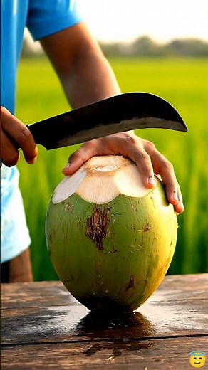 "Coconut Cutting ASMR 🌴 | Relaxing Village Sounds | No Talking | Sony DSLR 4K" #ASMR #CoconutCutting