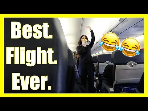 The FUNNIEST Southwest Airlines Flight Attendant EVER