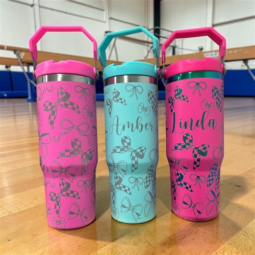 Personalized Cheer Tumbler With Name | Cheerleading Water Bottle | Custom Bow Cup for Cheerleaders | Team Gift, Cheer Mom, Practice Cup - Etsy