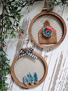 DIY Tin-Backed Embroidery Hoop Ornaments