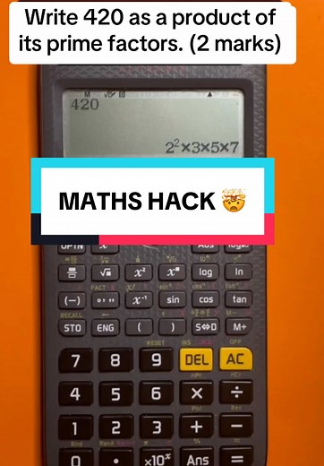 Maths Hack: Writing 420 as Prime Factors