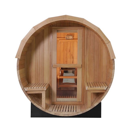 Red Cedar Barrel Sauna Outdoor  Sauna  Room Solid Wood  Sauna  for 4-6  Person