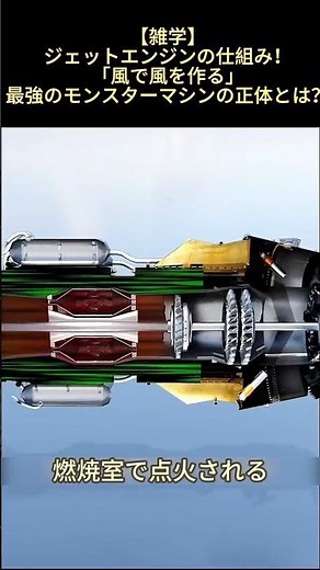 【雑学】ジェットエンジンの仕組み！「風で風を作る」最強のモンスターマシンの正体とは？#飛行機 #ジェットエンジン #航空機の仕組み #現代工業 #科学のロマン #知られざる世界 #トリビア