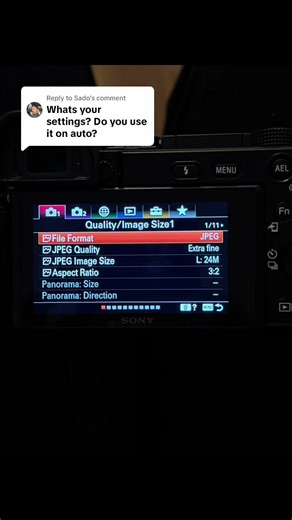 Configuración ideal para la Sony A6100