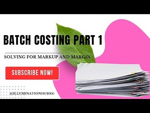 Batch Costing Part 1. #costaccounting #tutorial #education