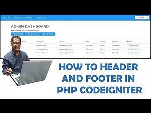 How to make header and footer for our project using Codeigniter-3 Part-4