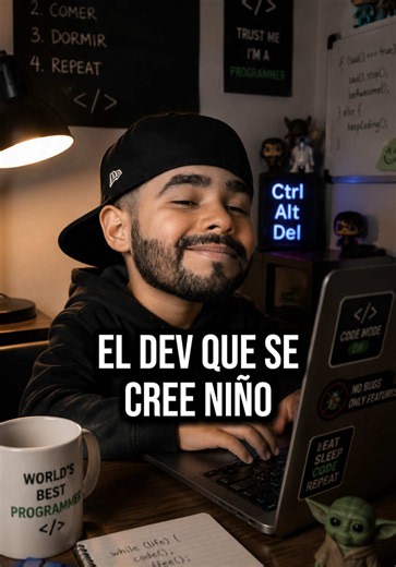 Tu compa el dev que parece niño 👶🏻 #informática #sistemas #programadores #desarrollodesoftware #computación