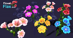 Flower Flax | 3D Flowers | Unity Asset Store