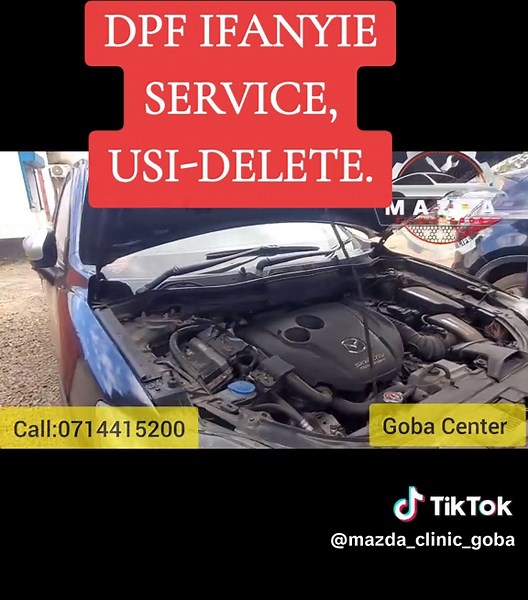 Mazda Car Services - DPF Ifanyie Service