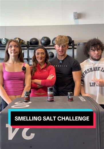 Smelling Salt Challenge @Ryan RyRy @Grace Lexi @Bymiamendes #gymtok #fyp #viral #georgep