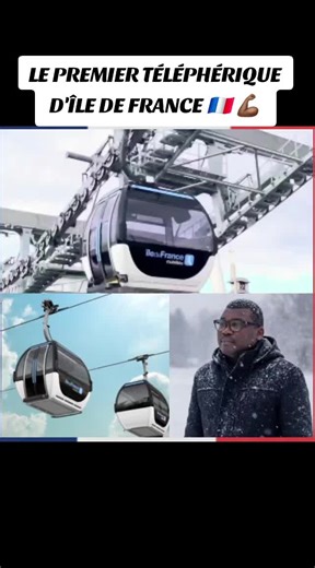 LE PREMIER TÉLÉPHÉRIQUE D'ÎLE DE FRANCE 🇲🇫 💪🏾 Inauguration ce 13 décembre 2025 du tout 1er téléphérique d'Île de France ! D'une longueur de 4.5 km entre Créteil à Villeneuve-Saint-Georges dans le Val de Marne avec 5 stations espacées de 500 à 1800 mètres et moins de 30 secondes entre 2 passages de cabines. 4 communes seront traversées : Créteil, Limeil-Brévannes, Valenton et Villeneuve-Saint-Georges et 11 000 voyageurs par jour attendus à la mise en service. Les cabines comportent 10 places 
