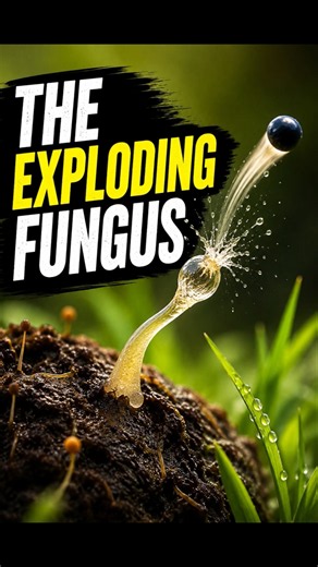 THIS FUNGUS FIRES LIKE A CANNON! #fungi #nature #shorts