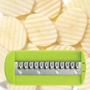 A mandolin with 5 types of cuts that store all in one container? It exists! Starfrit's Easy Mandolin See details: https://www.starfrit.com/en/easy-mandoline-5-blades | Starfrit