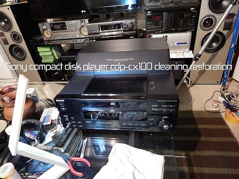 SONY CDP-CX100 100-disk cd player cleaning restoration