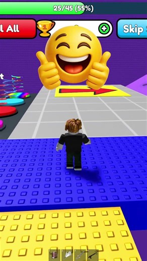 Can I Beat the Speed Run Tower Without Falling? 😱 #shorts #roblox #obby