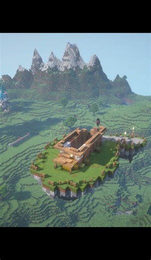 Build Sky House In Minecraft #shorts