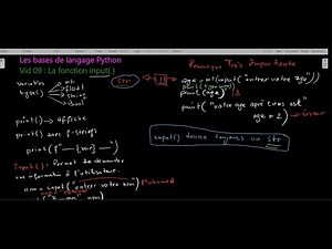 Cours 07 – La fonction input()