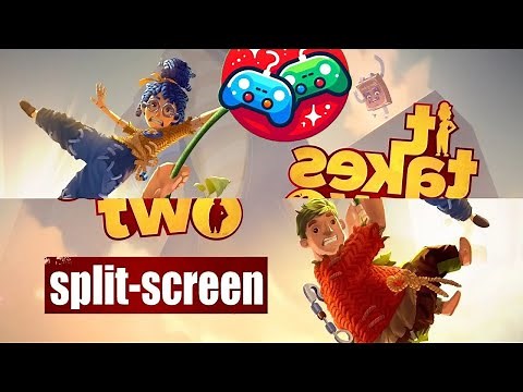 How does the split-screen mode work in It Takes Two? (multiplayer games)