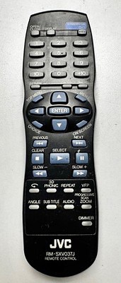 JVC OEM RM-SXV037J DVD PLAYER REMOTE CONTROL XV-N40BK XV-N44SL ORIGINAL TESTED | eBay