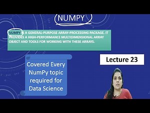 NumPy tutorial in Hindi | python for data science