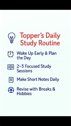 Topper’s Daily Study Routine | Study Hacks