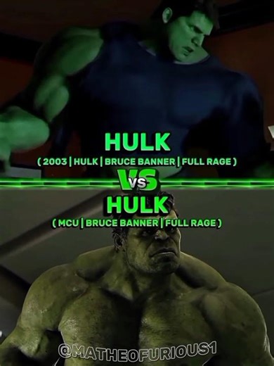 Hulk 2003 VS Hulk MCU #vs #battle #1v1 #marvel #avengers #hulk