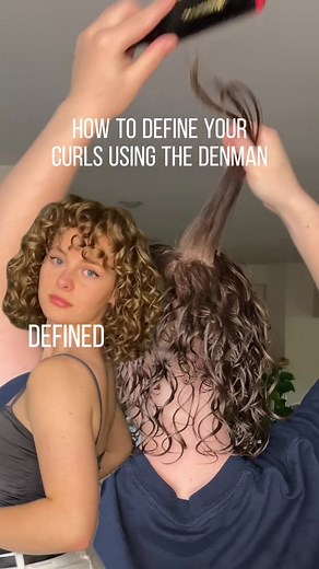 Achieving Defined, Voluminous Curls with Denman Brush Tutorial