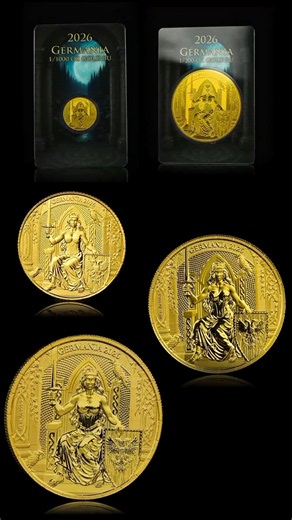 The Queen fascinates in every size… 👑✨ #Germania #Fractional #Gold #GermaniaMint