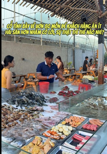 Cố tình bày vẽ hơn 80 món trên quầy line để khách hàng ăn ít hải sản để quán có lời, điều đó có thật không vậy Tê Tê?! #buffet #buffethaisan #buffetnuong #buffettete #buffettetevungtau