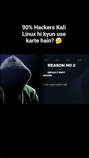 90% Hackers Kali Linux hi kyun use karte hain? 🤔 #cybersecurity #shorts