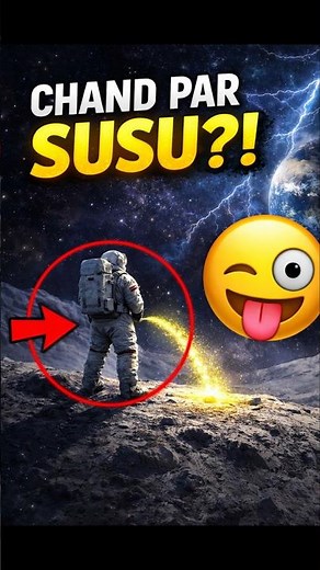 CHAND PAR SUSU 😂 #shortvideo #facts