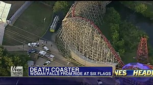 Woman dies after falling off roller coaster