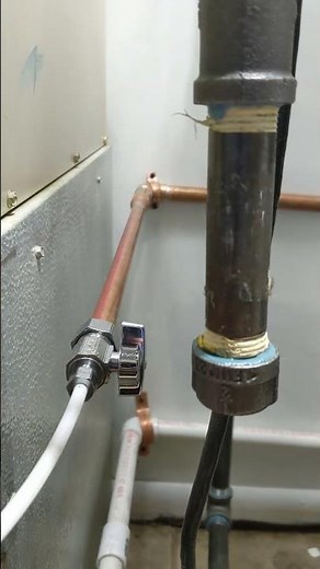 Humidifier water line hook up