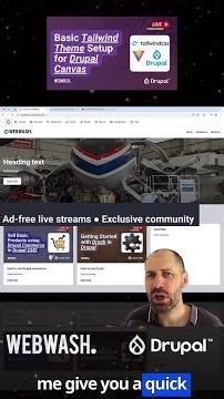 Summary: Basic Tailwind CSS Theme Setup for Drupal Canvas