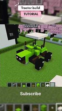 how to build a tractor in Minecraft
